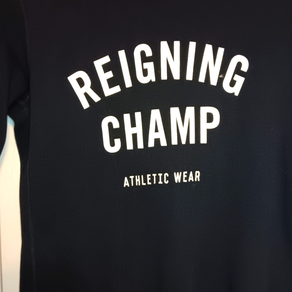 Reigning Champ Crewneck Logo Cotton Sweatshirt - Picture 2 of 8